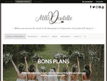 Tablet Screenshot of mademoiselle-dentelle.fr